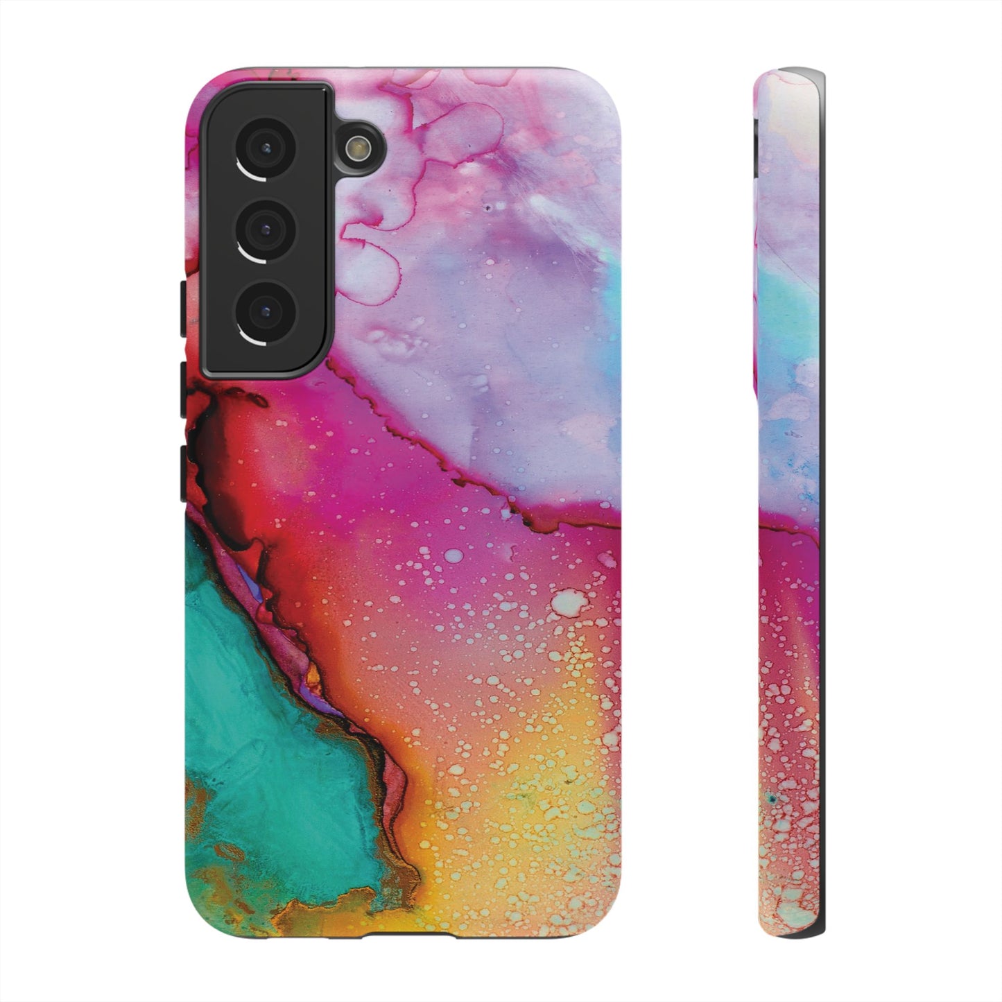 Red Green Abstract Watercolor Pattern Tough Cases