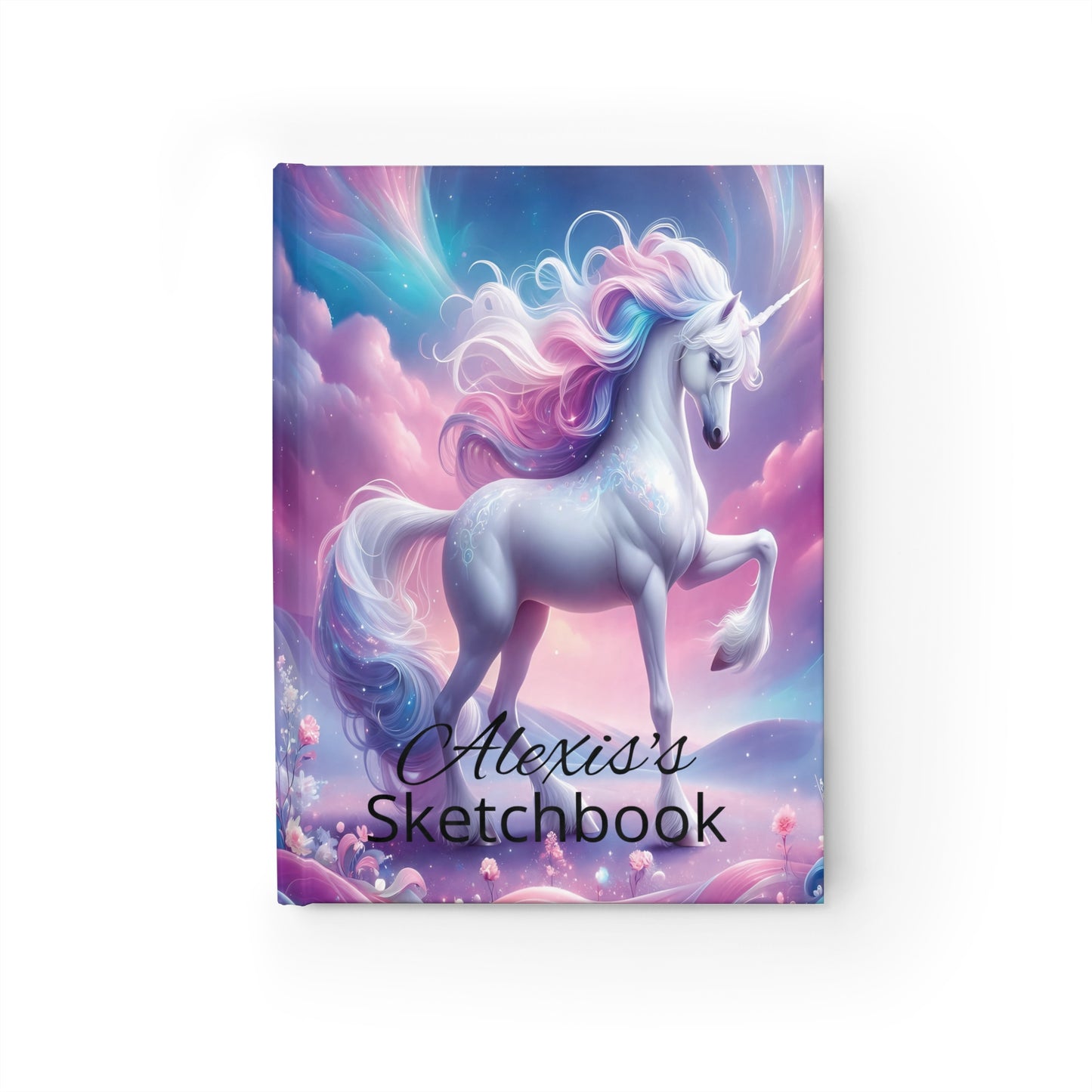 Customizable Unicorn Sketchbook and Journal for Kids