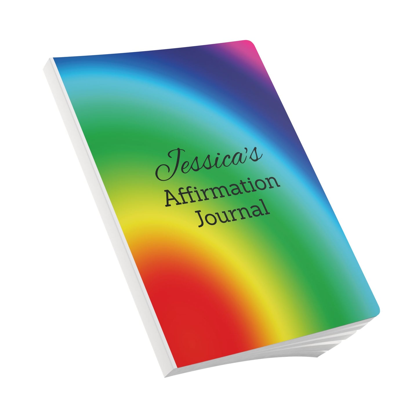 Customized Softcover Journal with Affirmations Inside