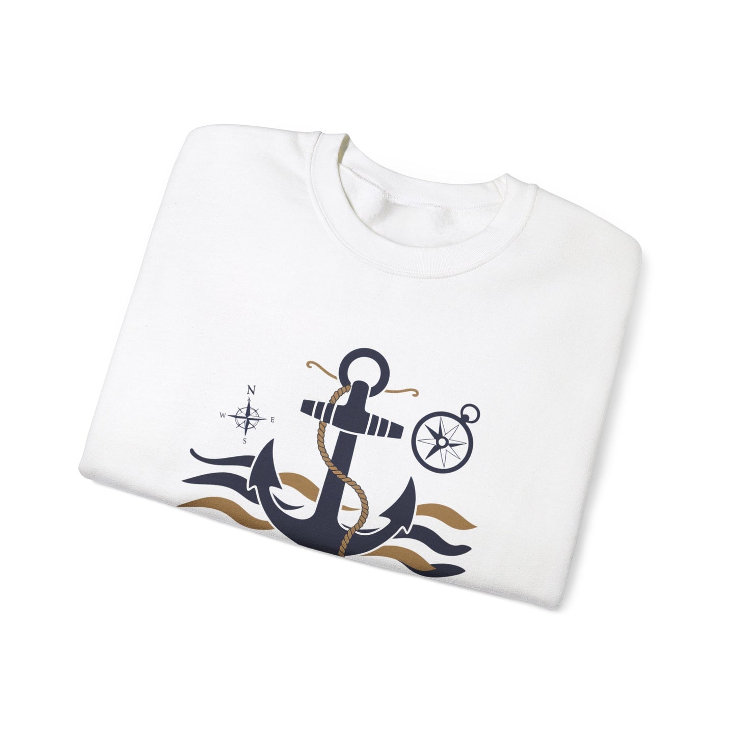 Anchored in Strength Unisex Crewneck Sweatshirt - Nautical Inspiration for Comfort and Style