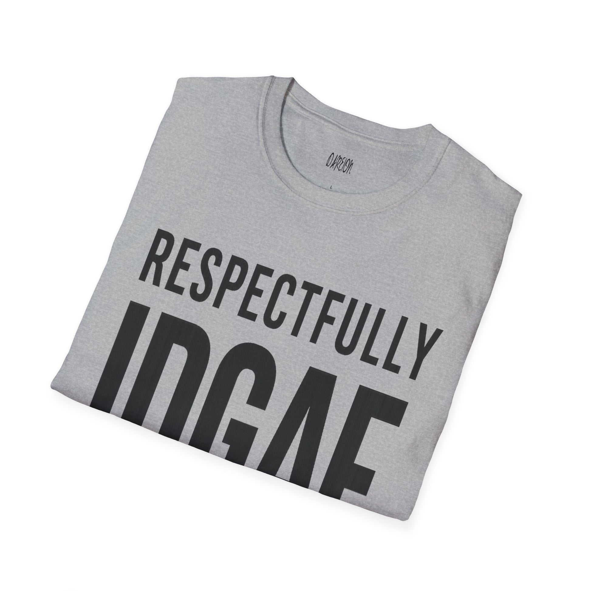 Gray T-Shirt Respectfully IDGAF