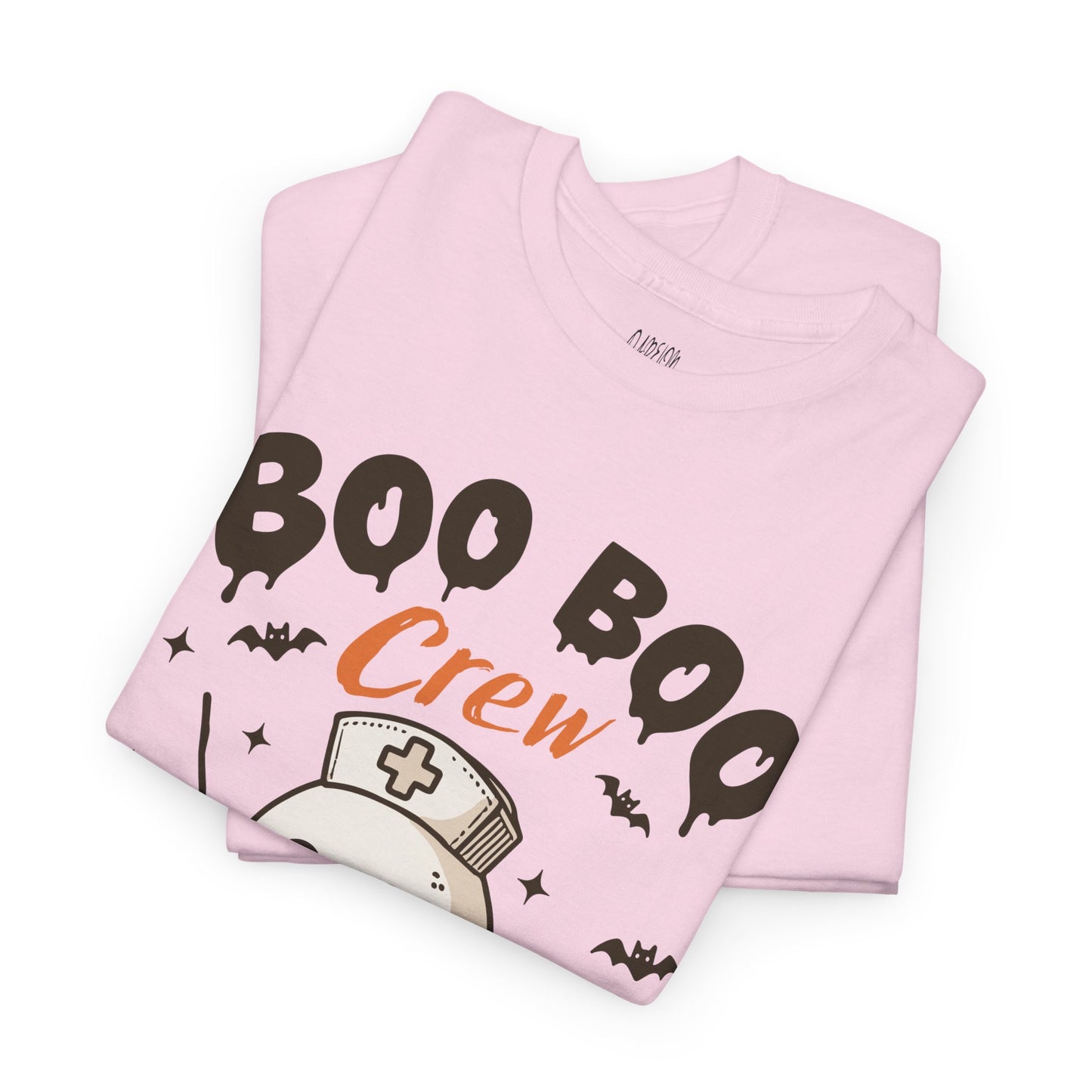 Boo Boo Nurse Crew Halloween Tee, Funny T-Shirt, Ghost Costume Top, Spooky Party Wear, October Holiday Shirt