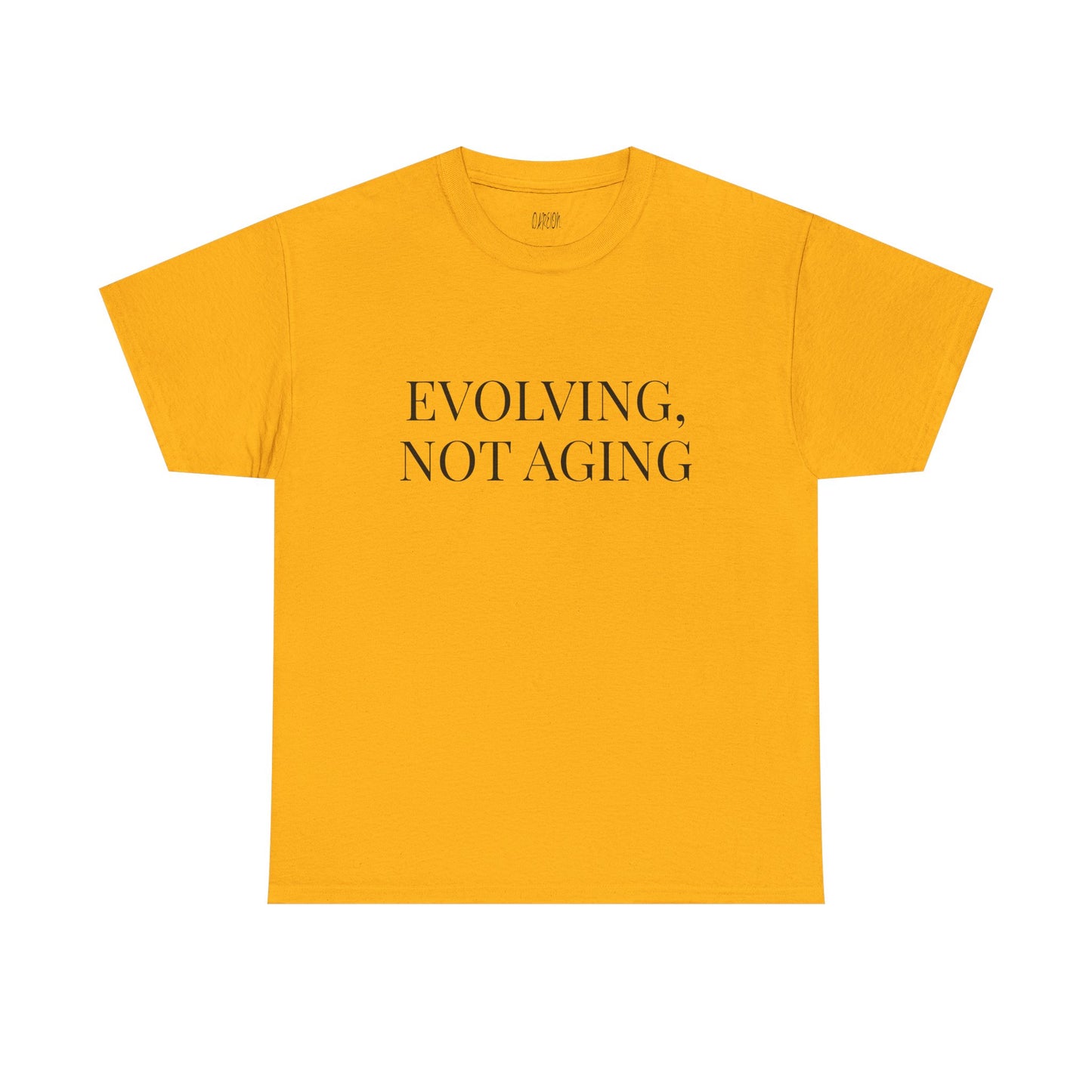 Evolving Not Aging T-Shirt | Inspirational Growth Mindset Graphic Tee for Women & Men