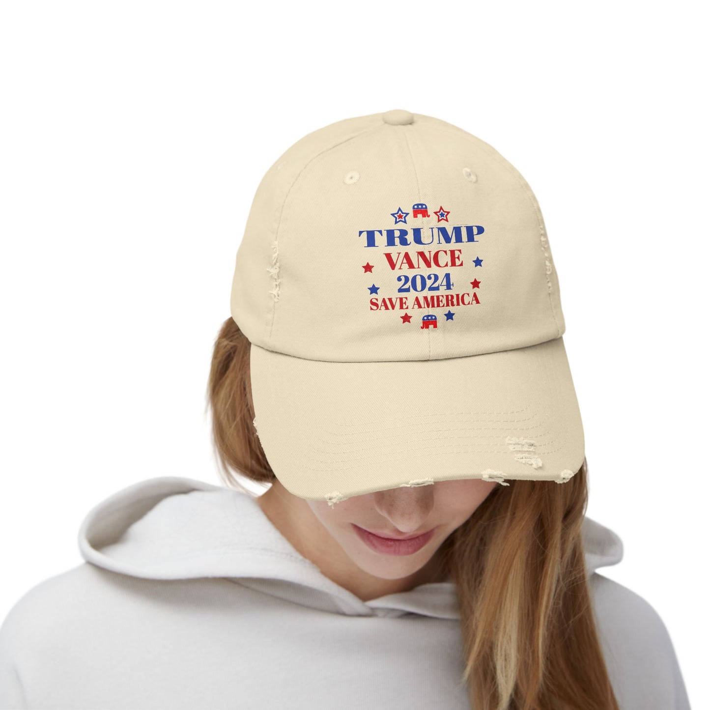 Trump Vance 2024 Election Unisex Distressed Cap