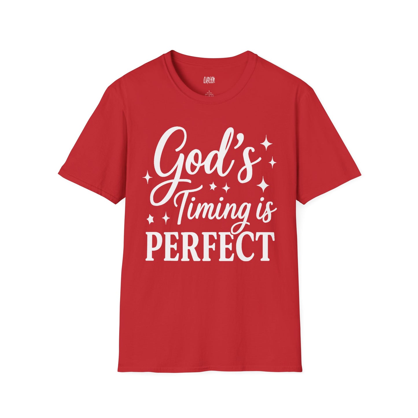 God’s Timing Is Perfect Tee | Inspirational Christian Faith Shirt for Men & Women