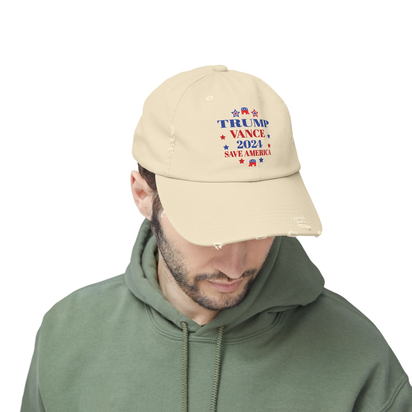 Trump Vance 2024 Election Unisex Distressed Cap