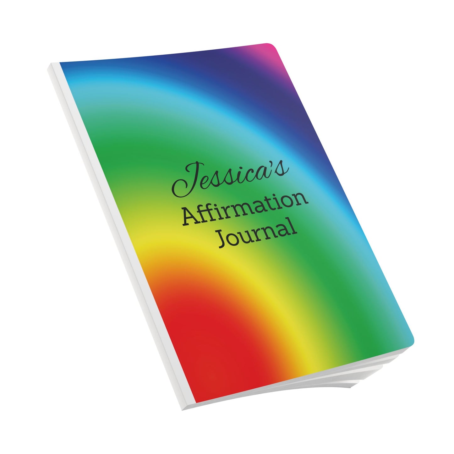 Customized Softcover Journal with Affirmations Inside