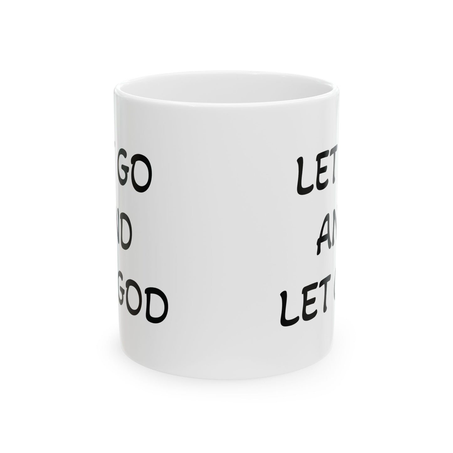 Let Go and Let God Mug | Inspirational Christian Coffee Cup for Faith & Encouragement