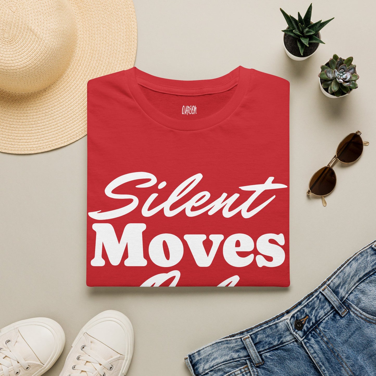 Silent Moves Only T-Shirt | Minimalist Streetwear Graphic Tee for Men & Women