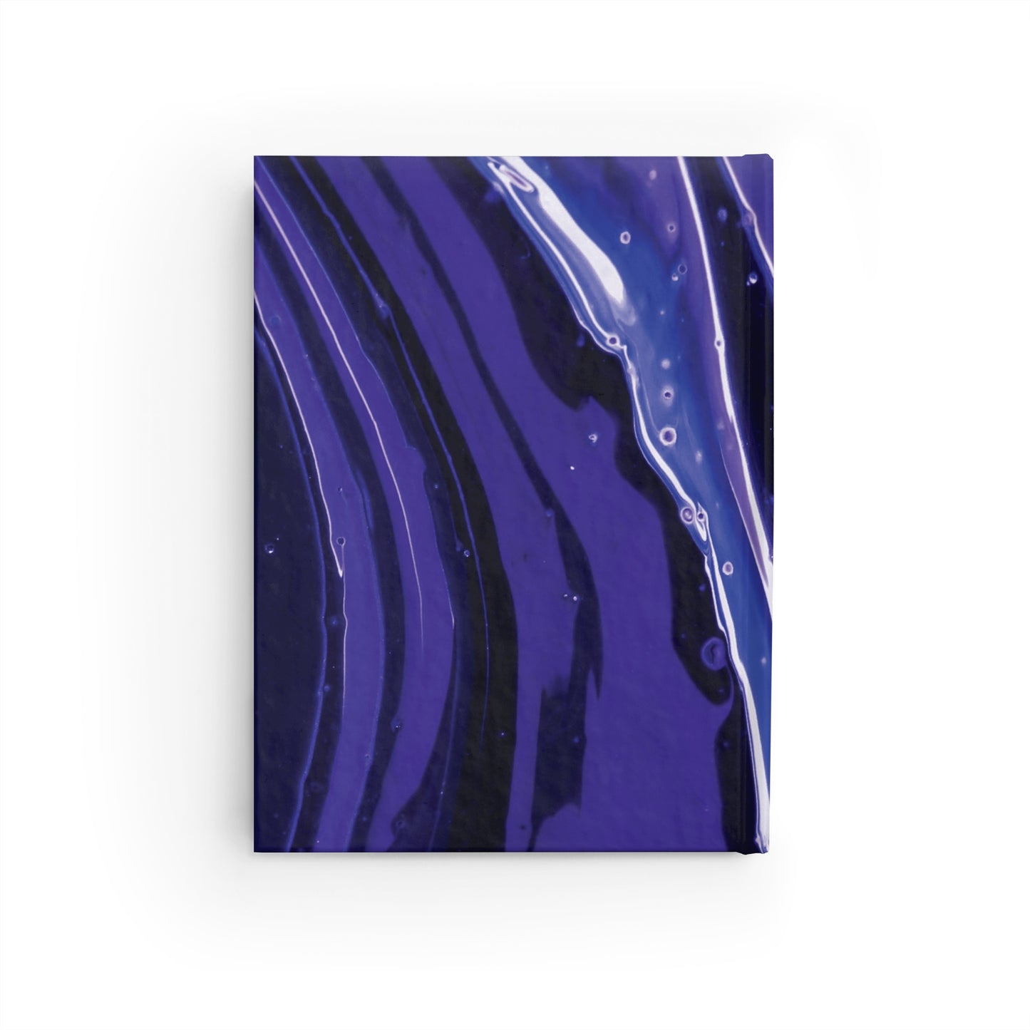 Personalized Purple Abstract Journal with Ruled Line Paper
