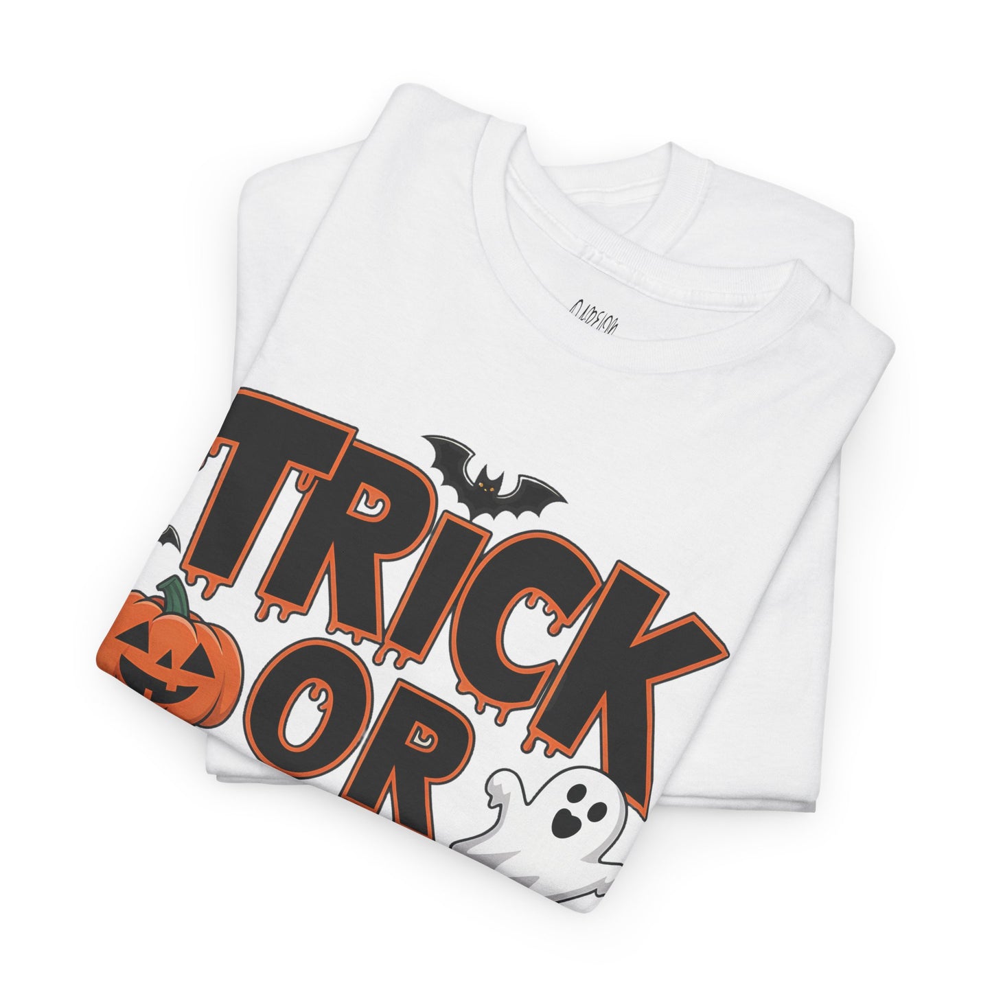 Men's Halloween T-Shirt - Trick or Treat Graphic Tee, Spooky Shirt, Fall Fashion, Halloween Party Top, Ghost and Pumpkin Design