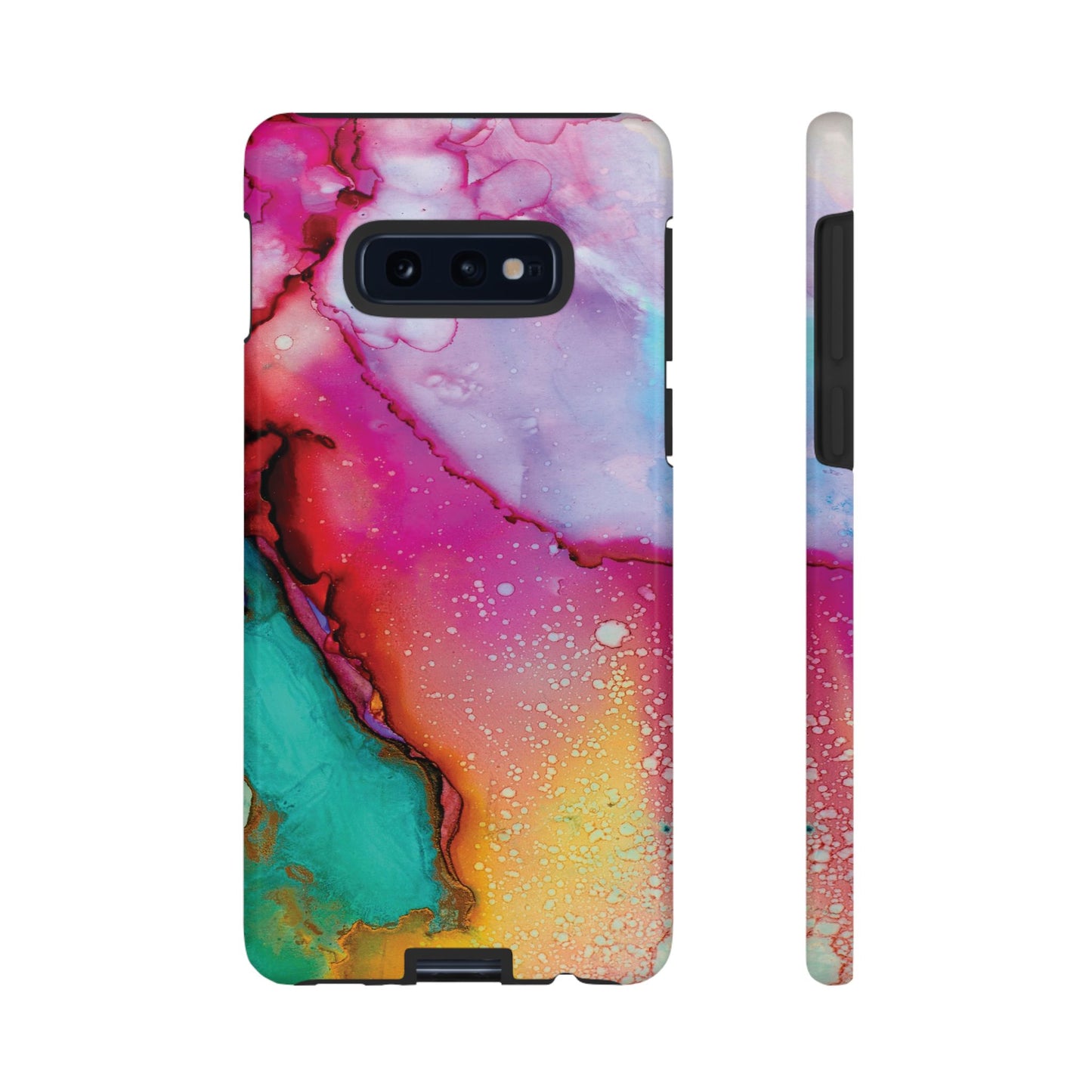 Red Green Abstract Watercolor Pattern Tough Cases