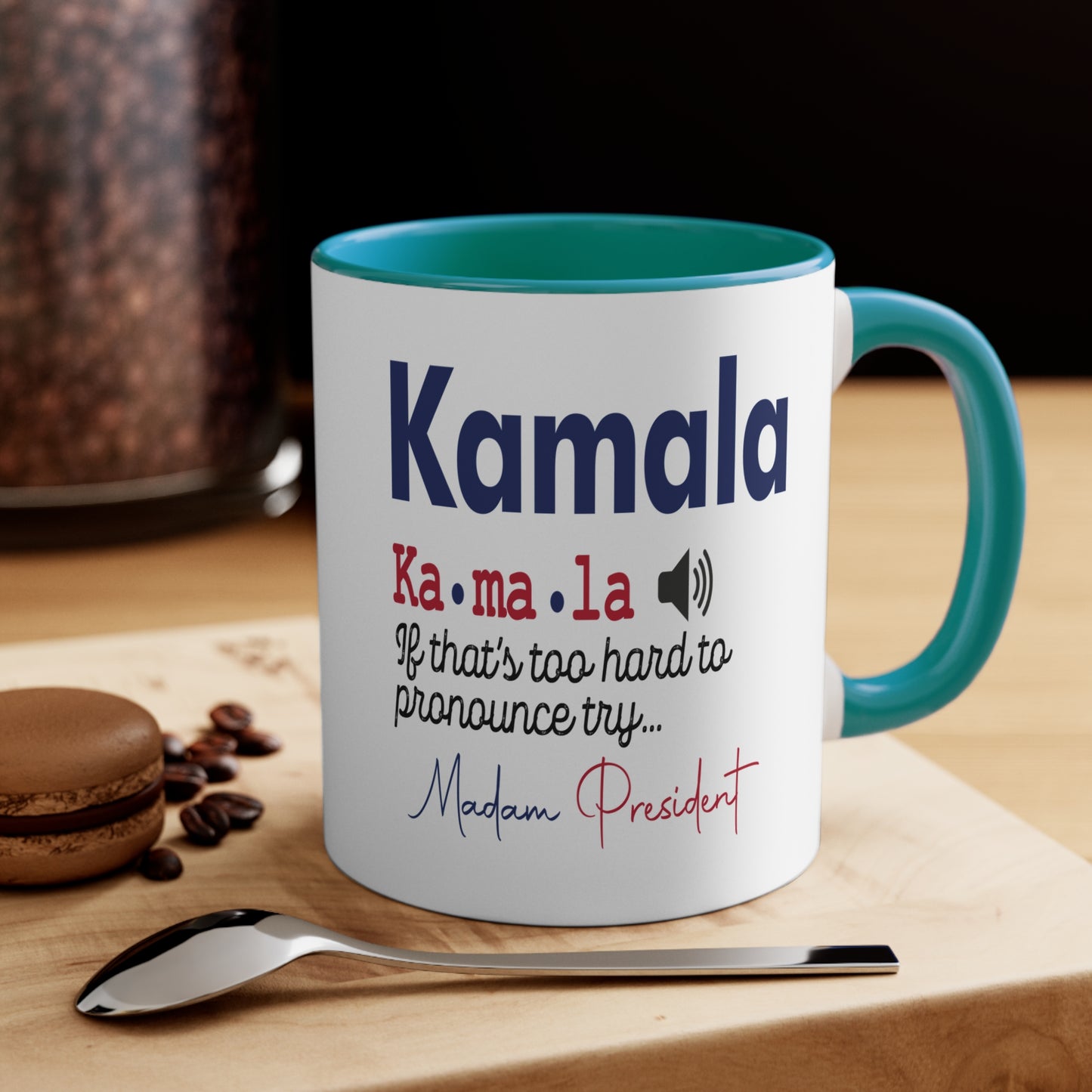 Kamala ... Madam President 11oz Accent Mug with Color Inside