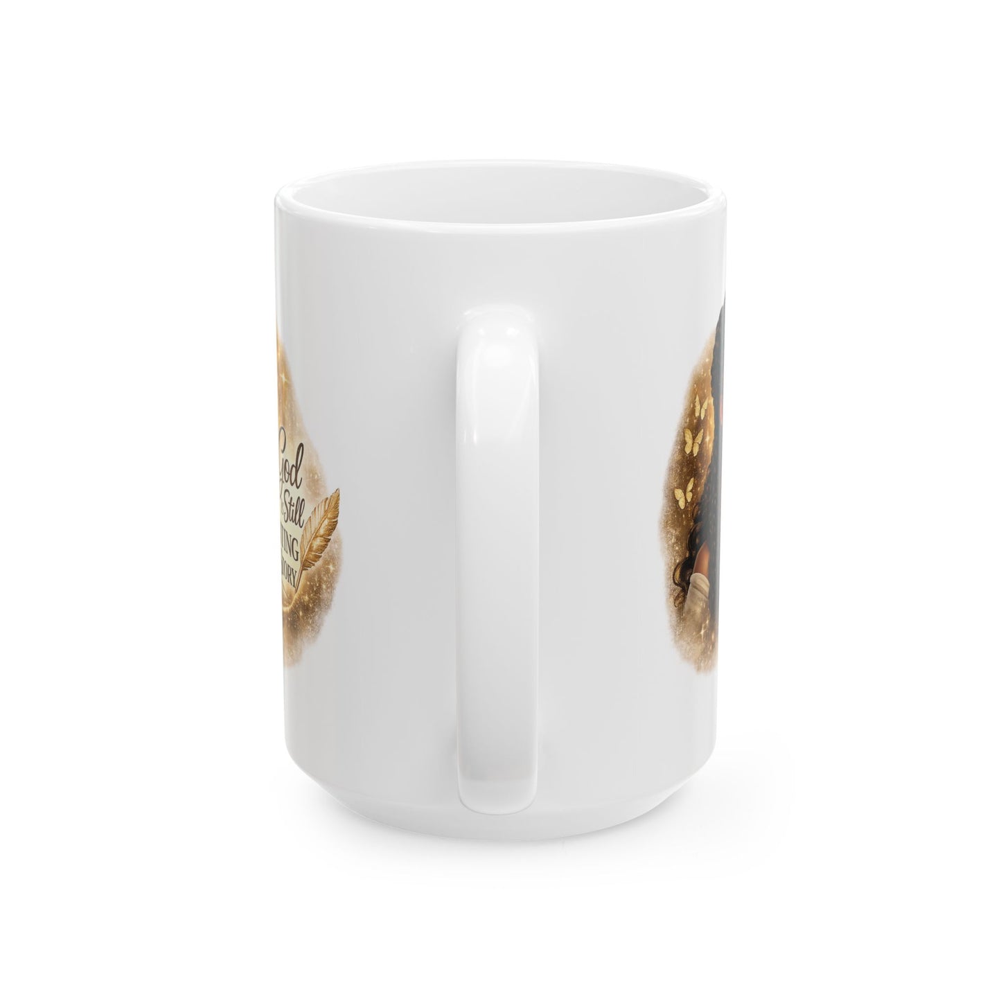 Christian Inspirational Mug – “God Is Still Writing My Story” | Faith Coffee Cup (11oz, 15oz)