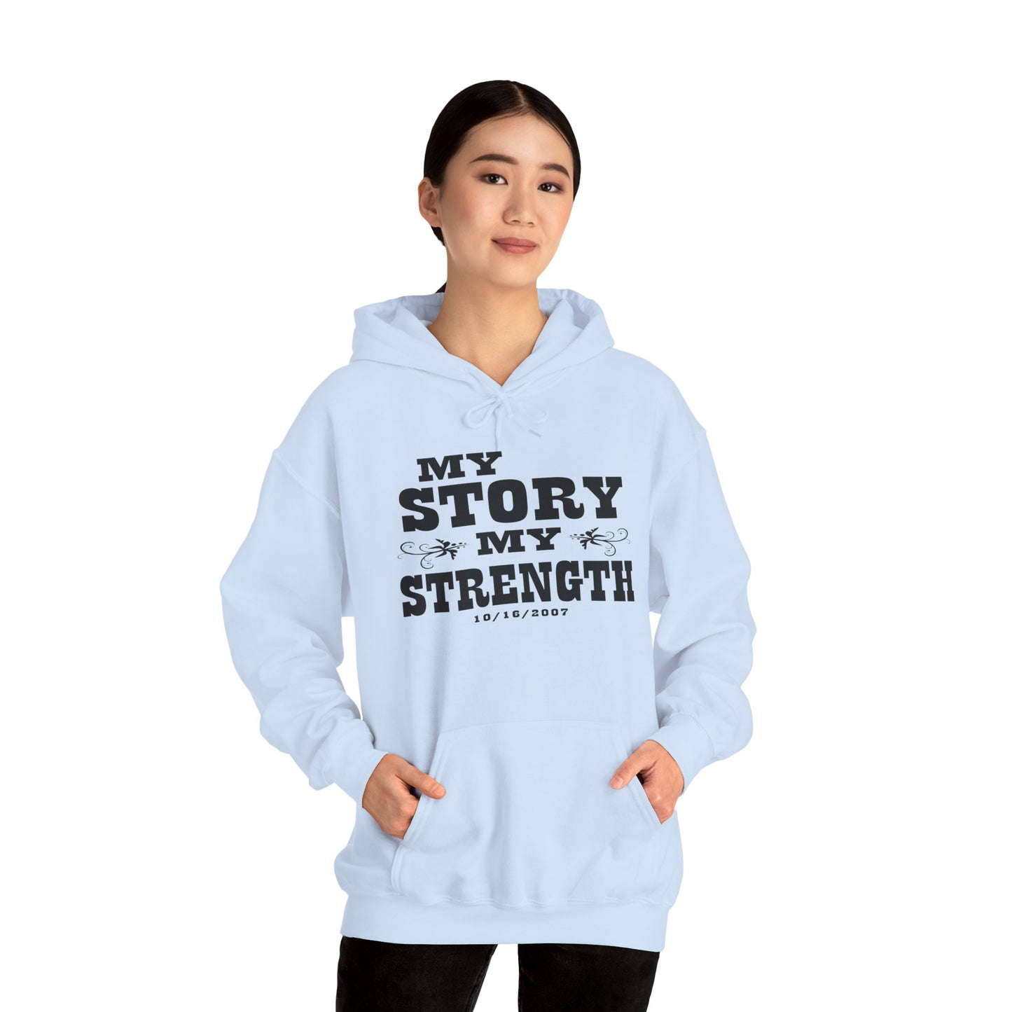 Personalized 'My Story, My Strength' Hoodie - Customizable Empowerment Apparel