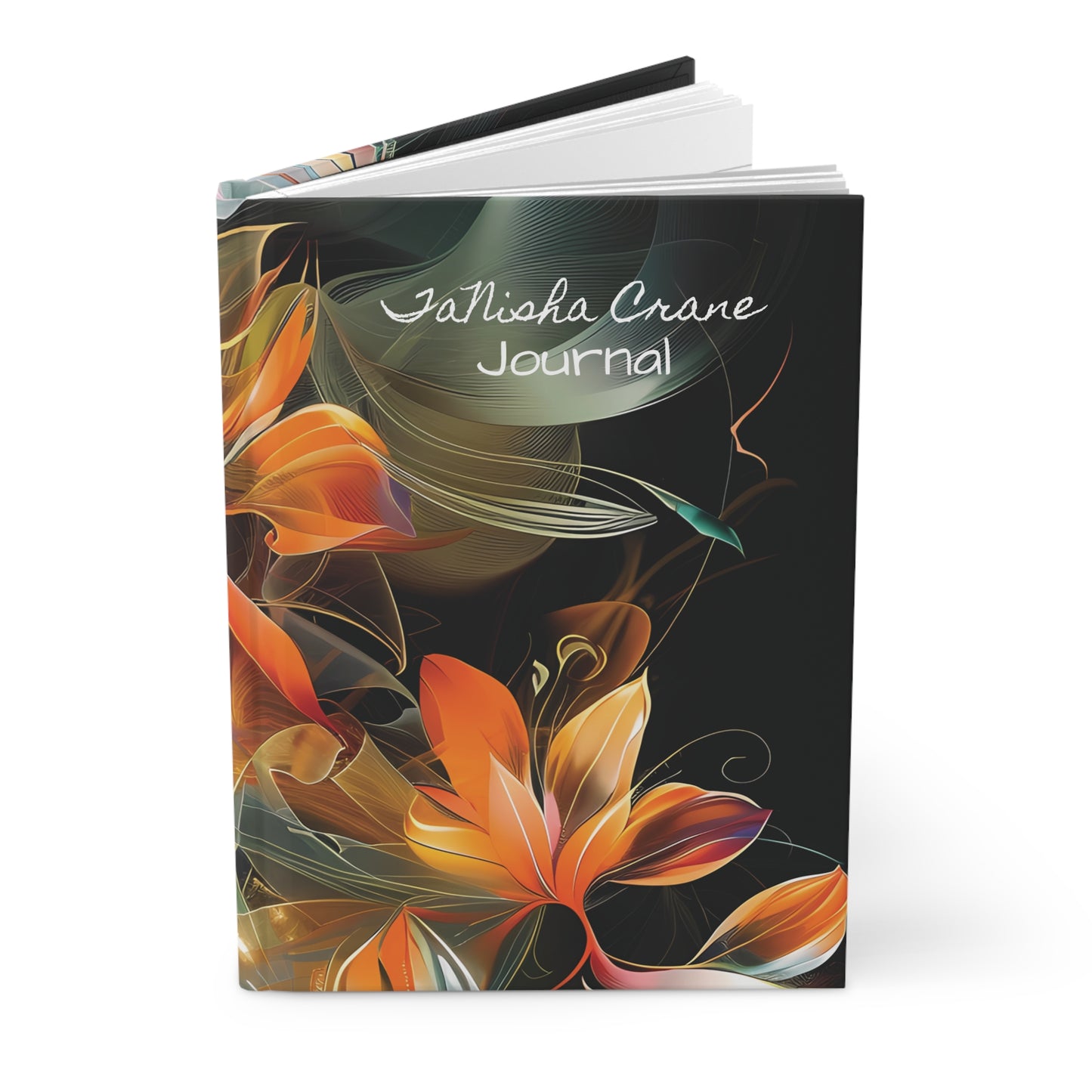 Custom Floral Designed Hardcover Journal Matte