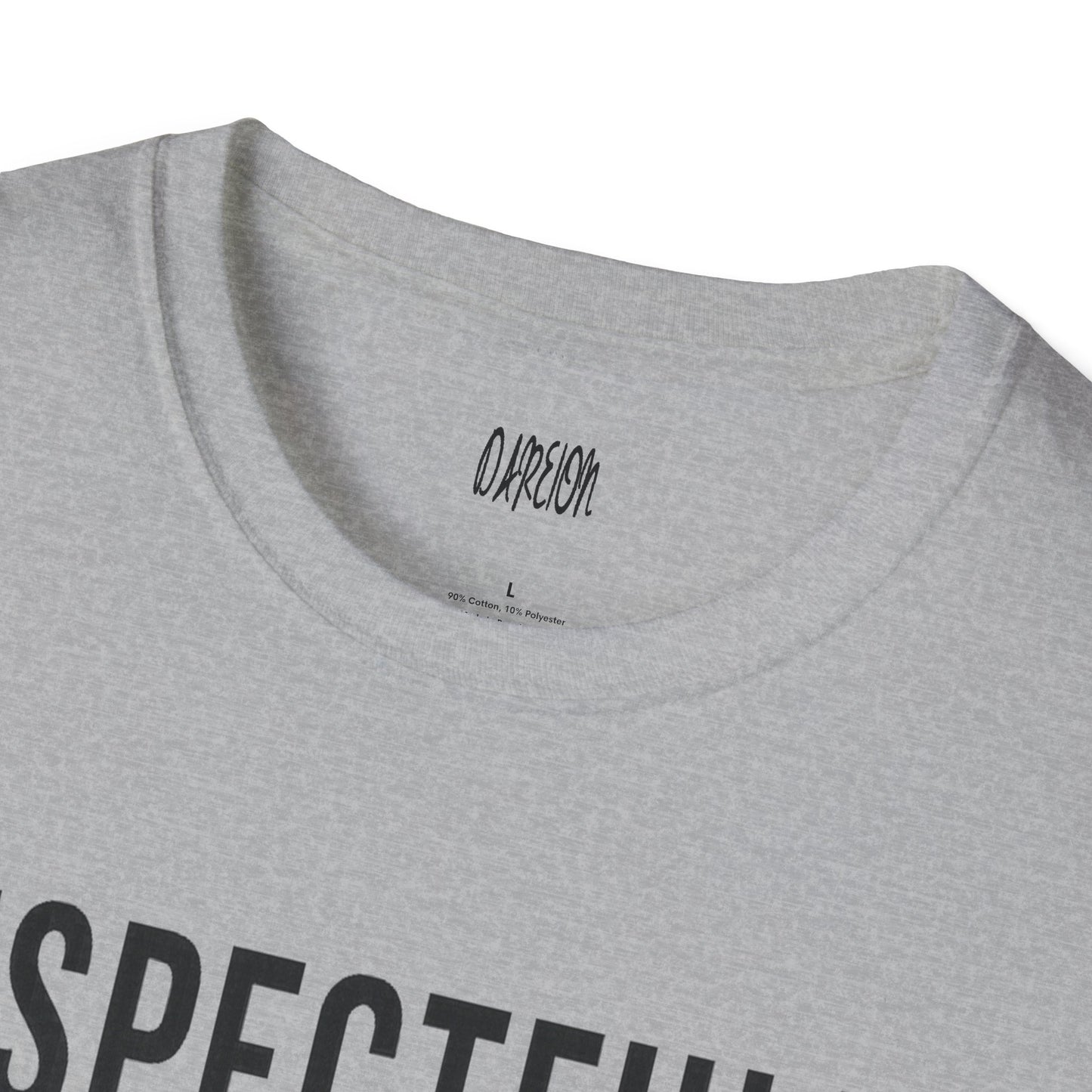Gray T-Shirt Respectfully IDGAF