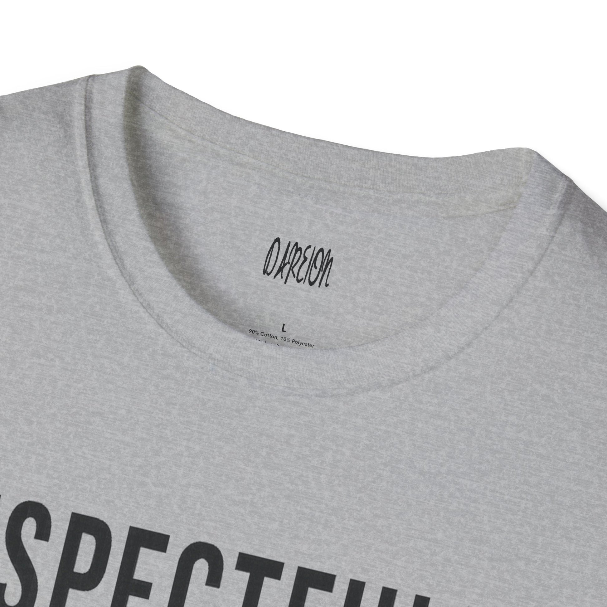 Gray T-Shirt Respectfully IDGAF