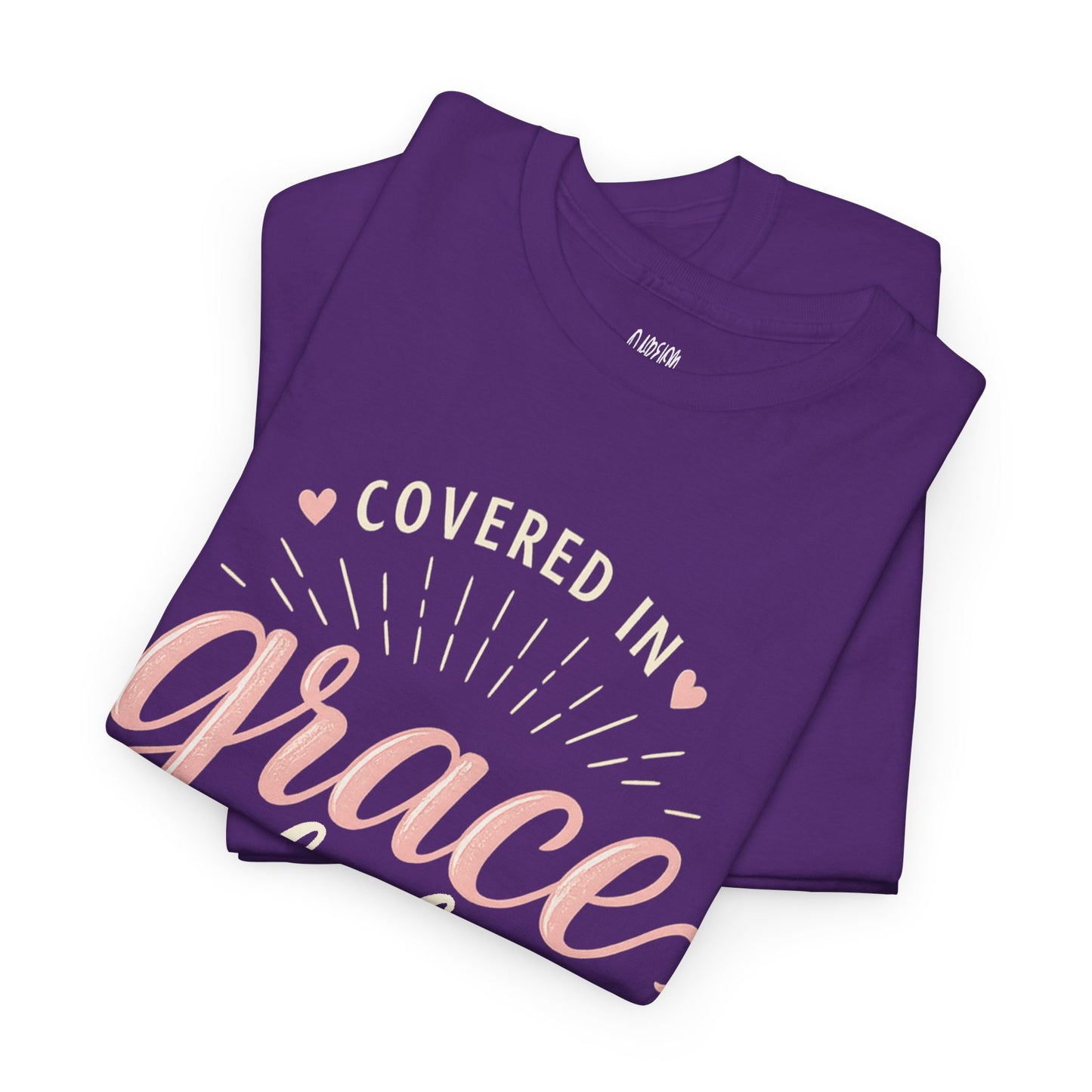 Covered in Grace Daily Christian T-Shirt | Faith-Based Inspirational Graphic Tee for Women