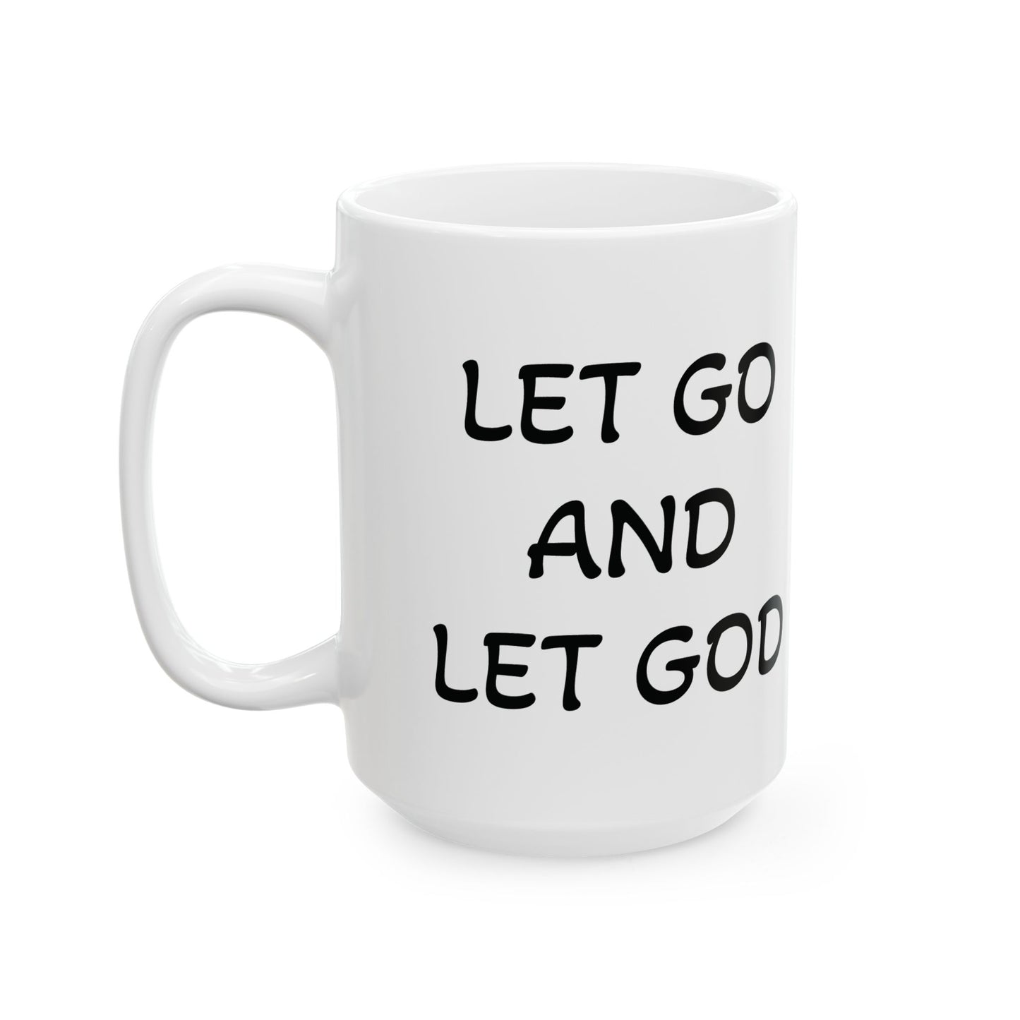 Let Go and Let God Mug | Inspirational Christian Coffee Cup for Faith & Encouragement