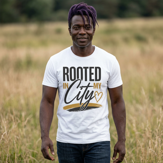 Rooted In My City Unisex T-Shirt | Hometown Pride Graphic Tee | Urban Streetwear Shirt | City Love Fashion Tee