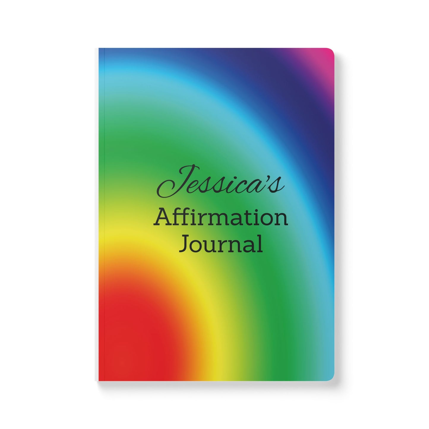 Customized Softcover Journal with Affirmations Inside