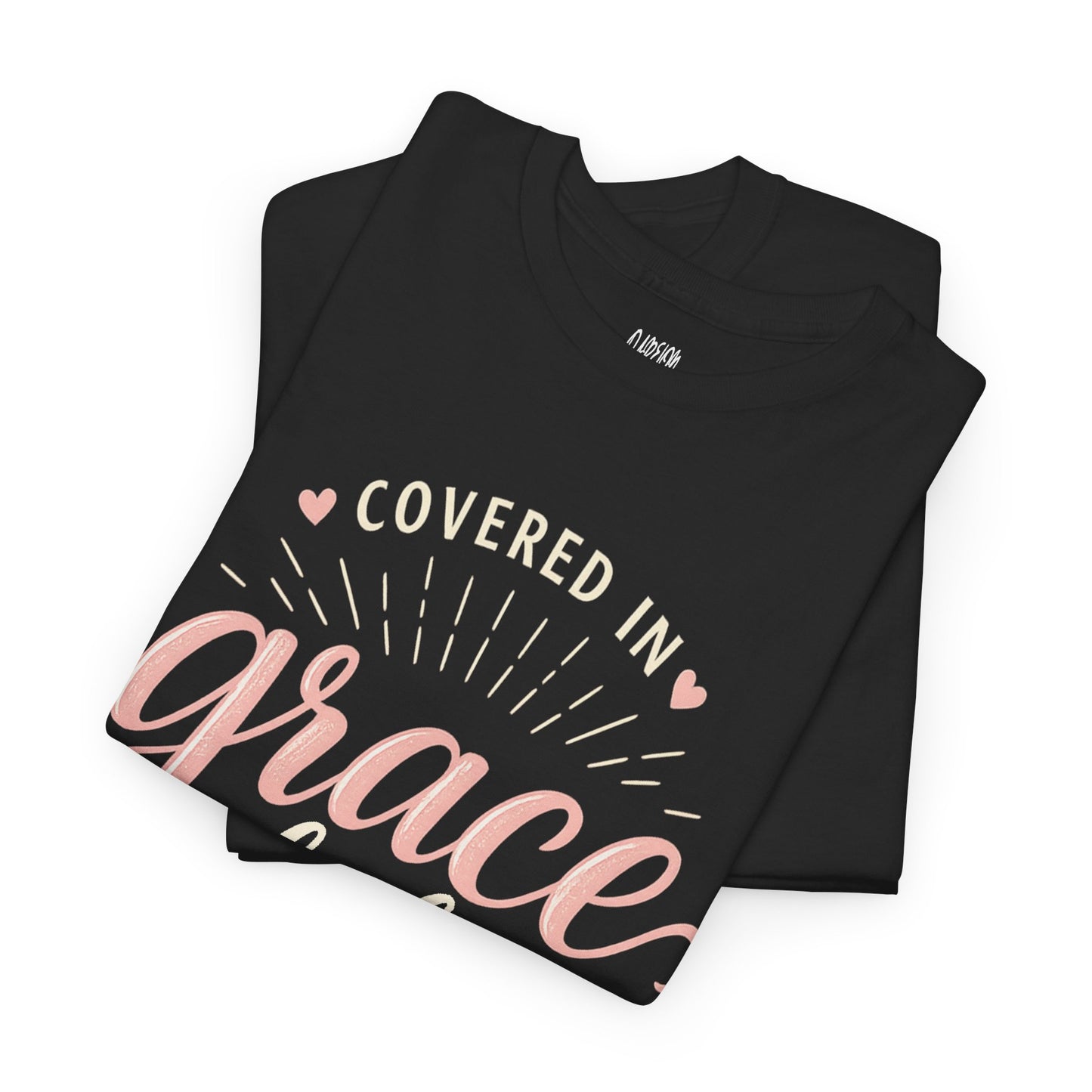 Covered in Grace Daily Christian T-Shirt | Faith-Based Inspirational Graphic Tee for Women
