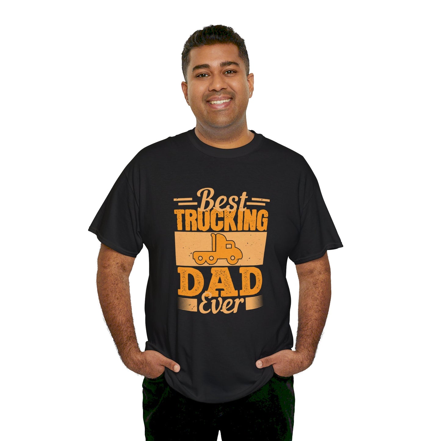 Best Trucking Dad Ever Heavy Tee