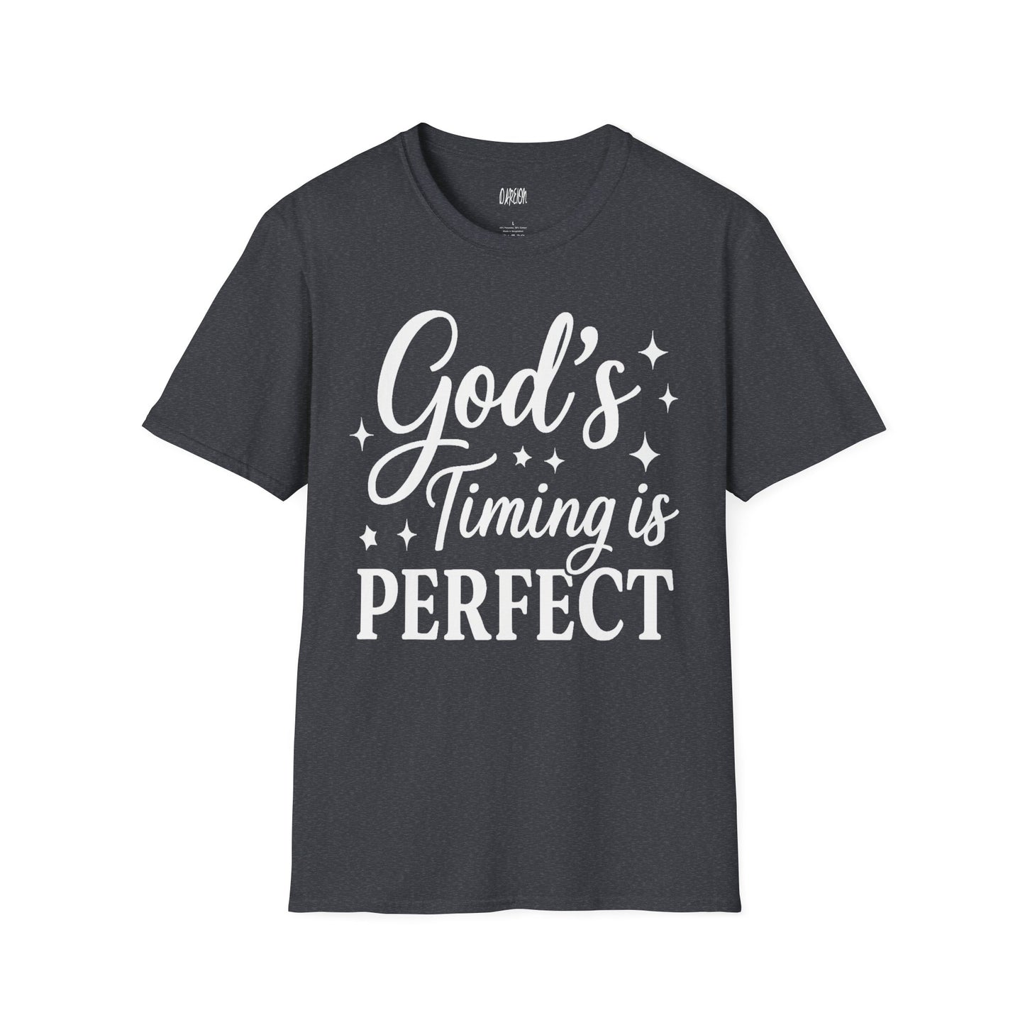 God’s Timing Is Perfect Tee | Inspirational Christian Faith Shirt for Men & Women