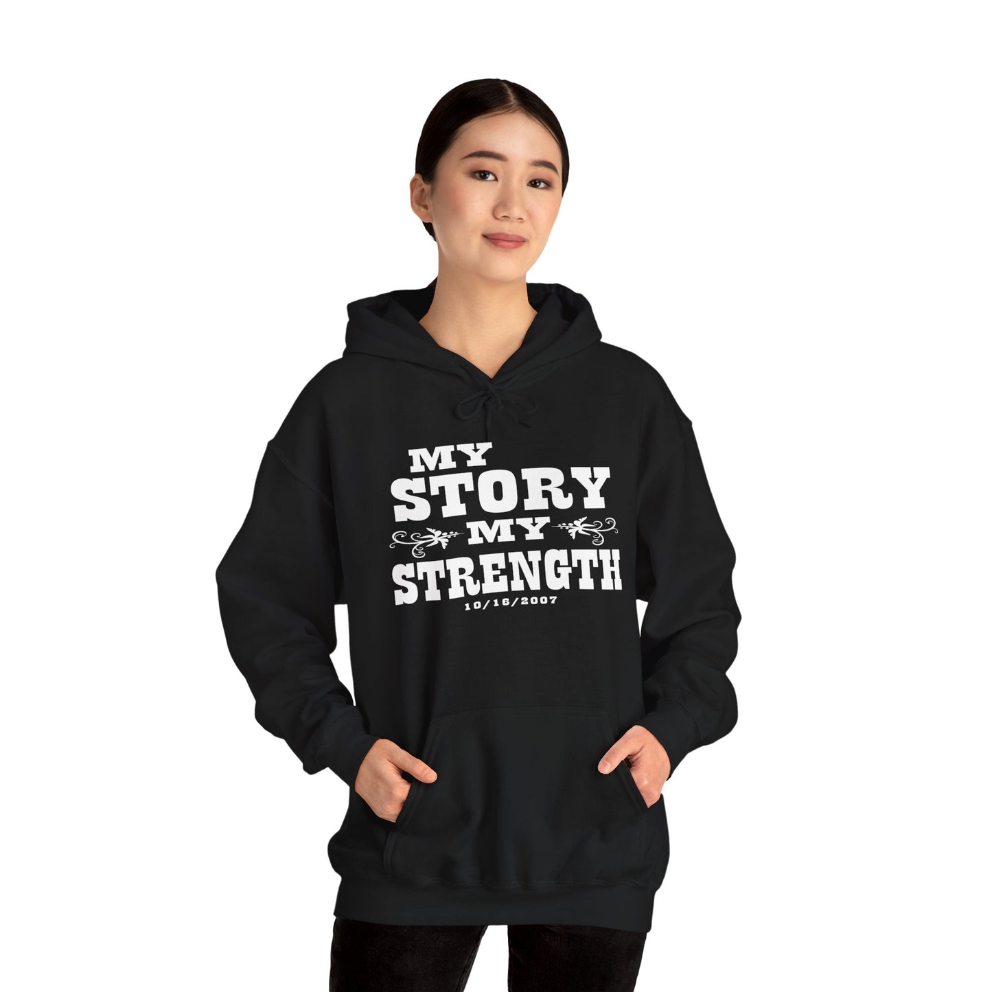 Personalized 'My Story, My Strength' Hoodie - Customizable Empowerment Apparel