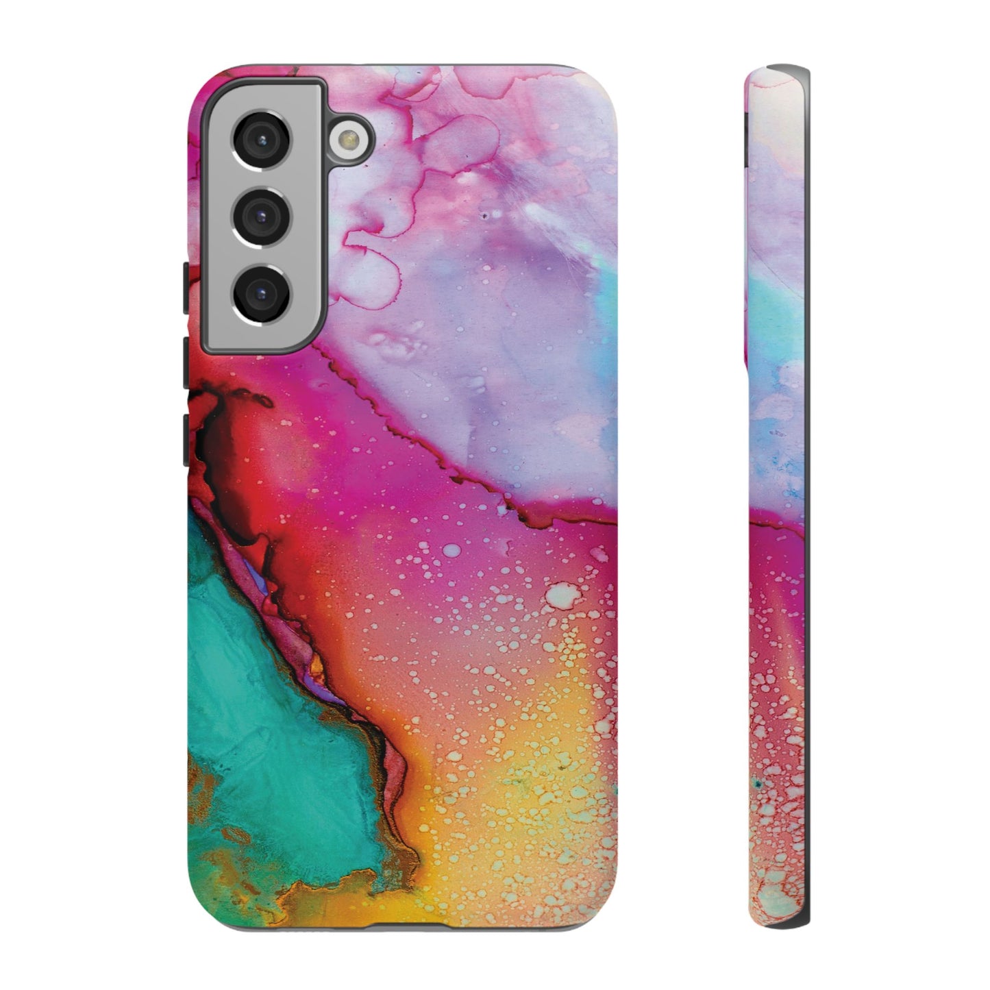 Red Green Abstract Watercolor Pattern Tough Cases