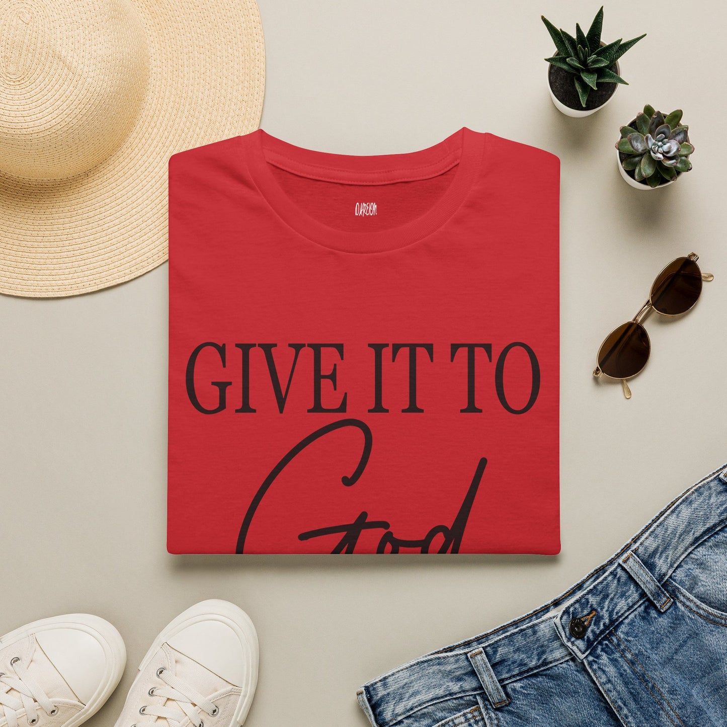 Give It To God and Go to Sleep T-Shirt | Christian Faith Graphic Tee for Women