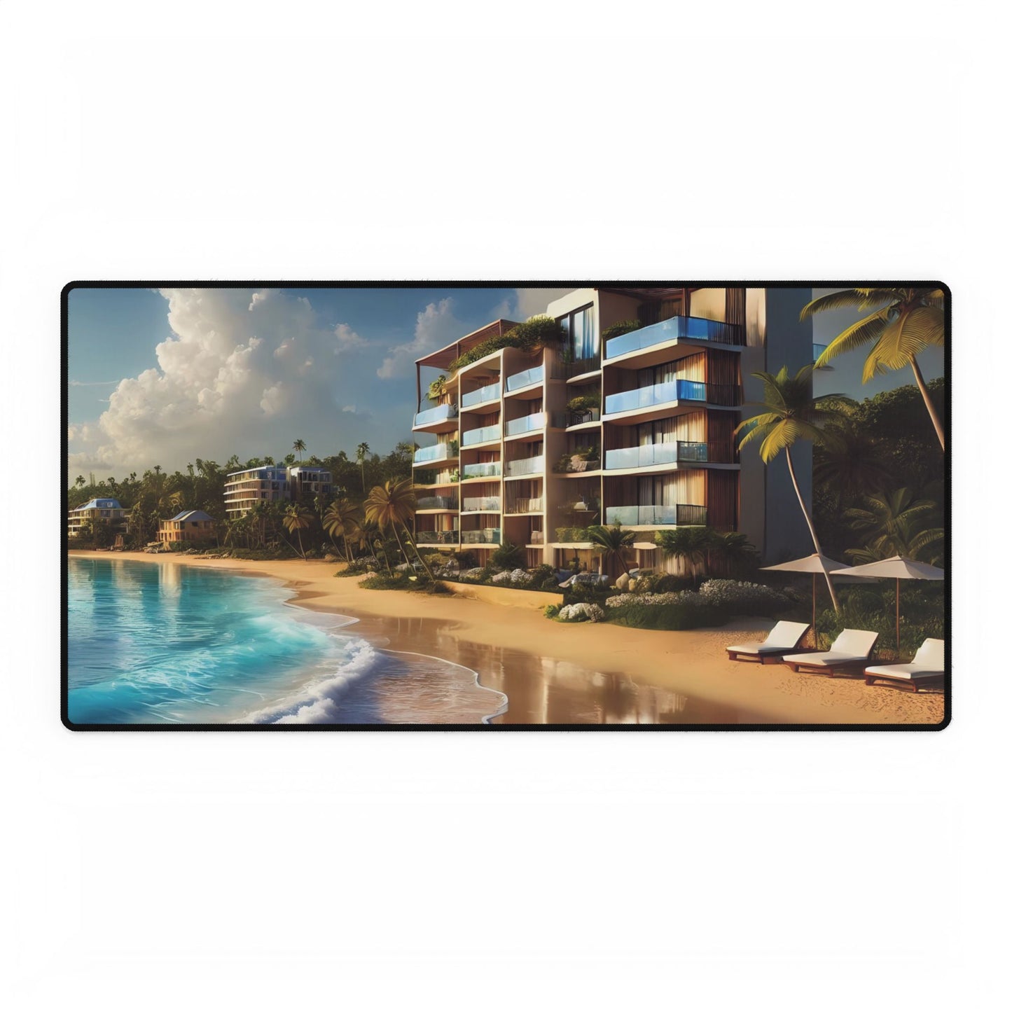 Paradise Beachfront Living Desk Mat