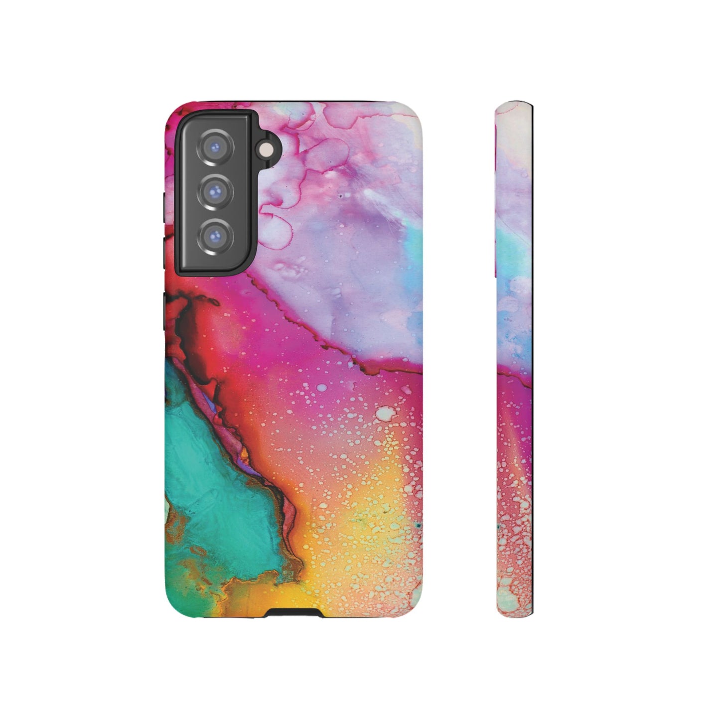 Red Green Abstract Watercolor Pattern Tough Cases