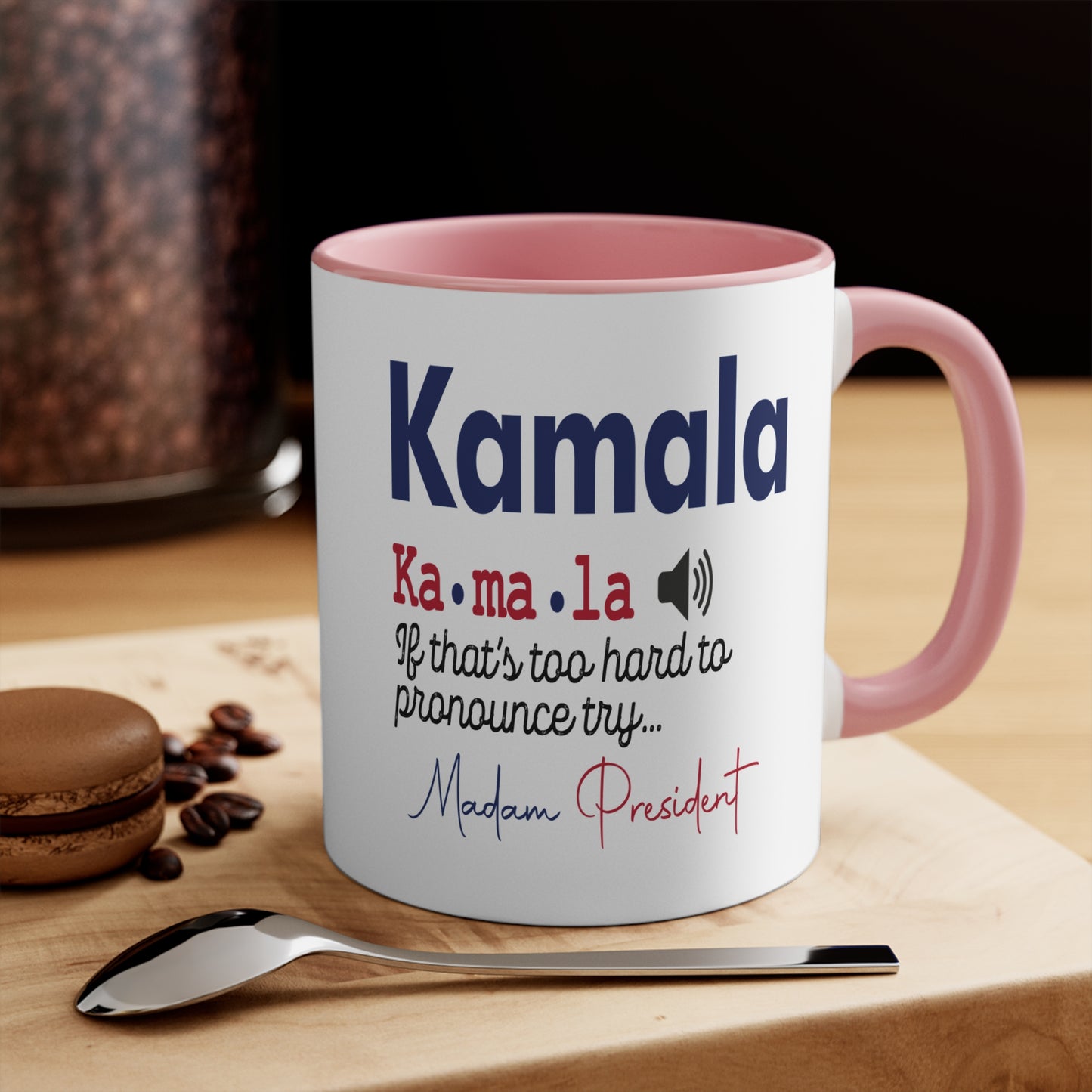 Kamala ... Madam President 11oz Accent Mug with Color Inside