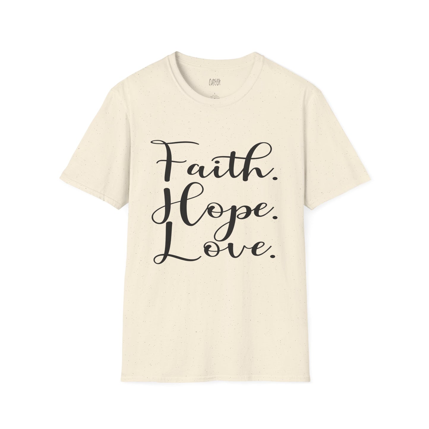 Faith Hope Love T-Shirt | Soft Christian Inspirational Tee for Everyday Wear