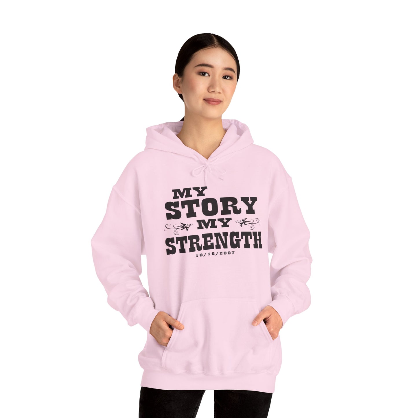 Personalized 'My Story, My Strength' Hoodie - Customizable Empowerment Apparel