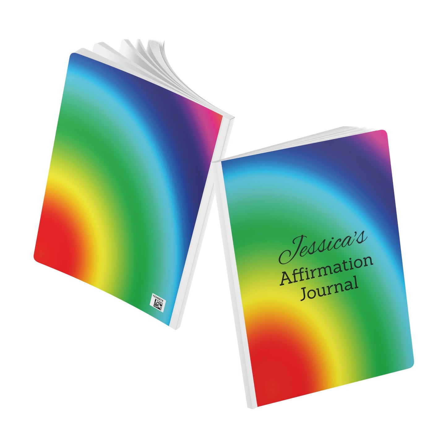 Customized Softcover Journal with Affirmations Inside