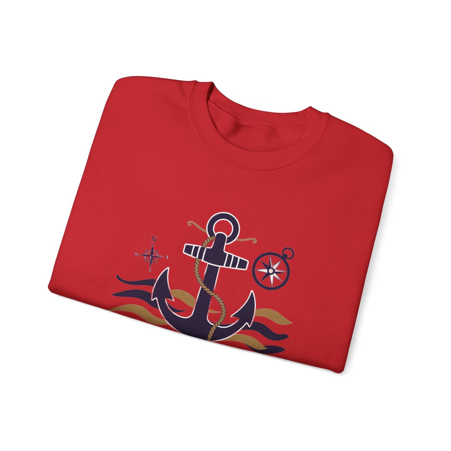 Anchored in Strength Unisex Crewneck Sweatshirt - Nautical Inspiration for Comfort and Style