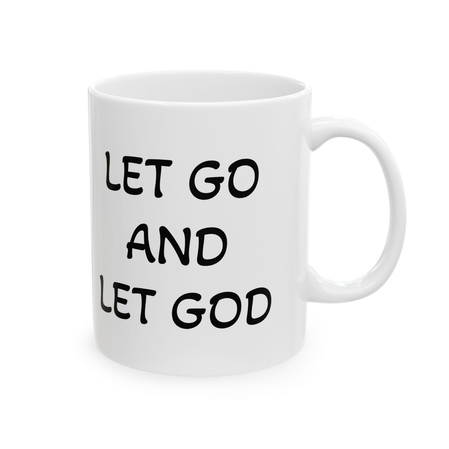 Let Go and Let God Mug | Inspirational Christian Coffee Cup for Faith & Encouragement