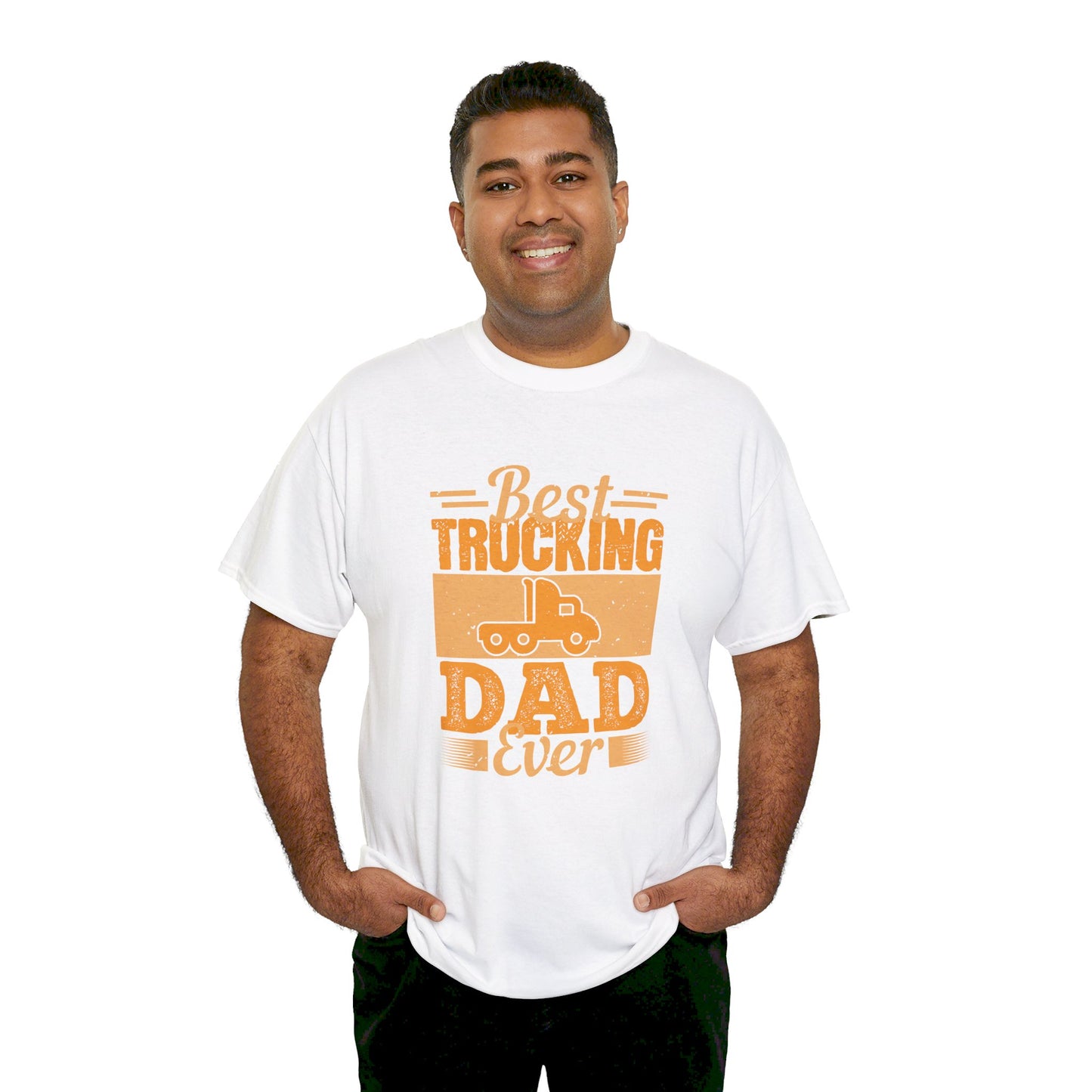 Best Trucking Dad Ever Heavy Tee