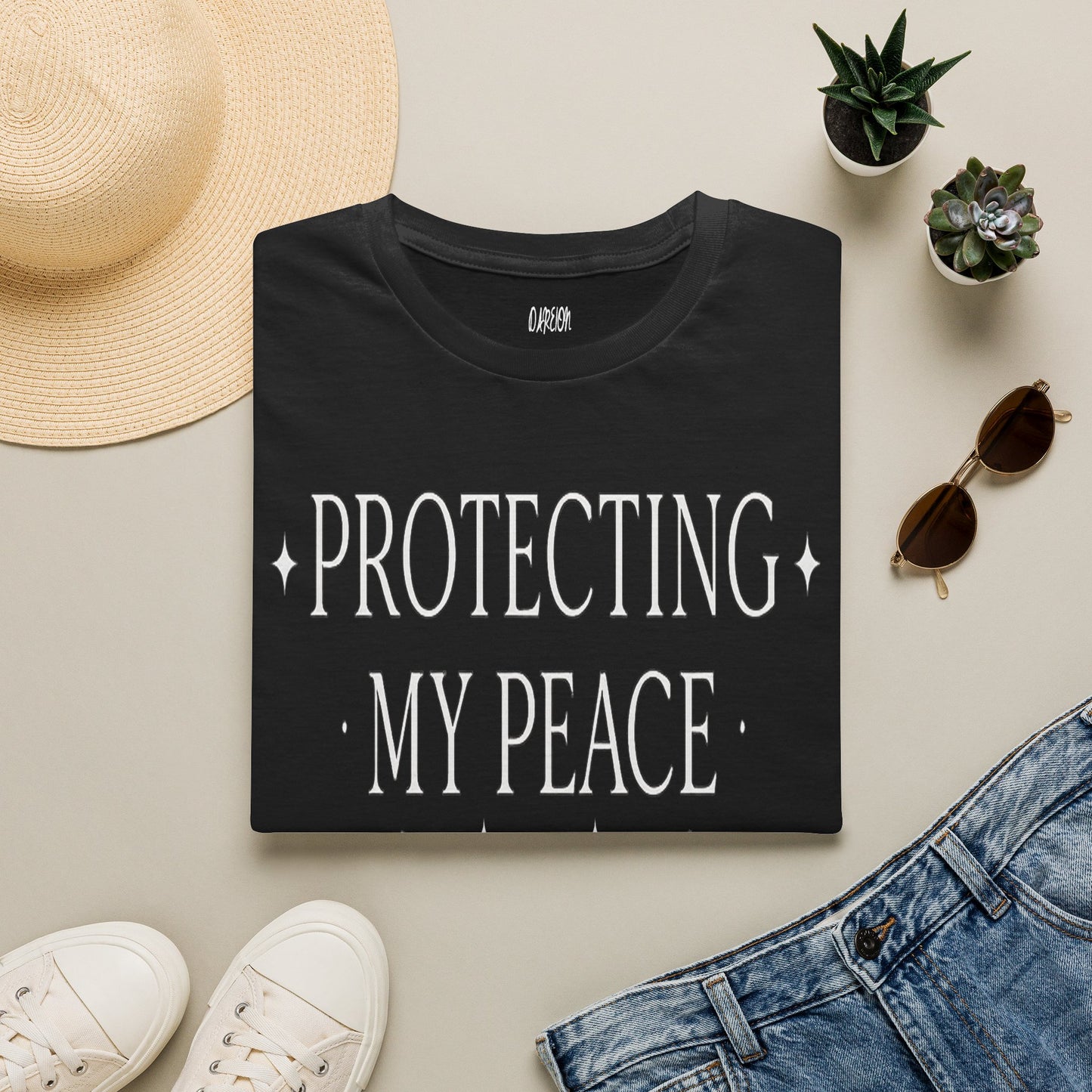 Protecting My Peace T-Shirt – Self-Care Graphic Tee for Women | Mental Wellness & Positive Mindset Shirt