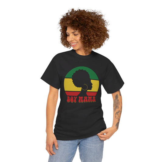 Retro Boy Mama Heavy Cotton T-Shirt