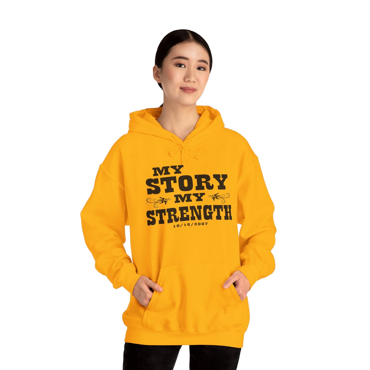 Personalized 'My Story, My Strength' Hoodie - Customizable Empowerment Apparel