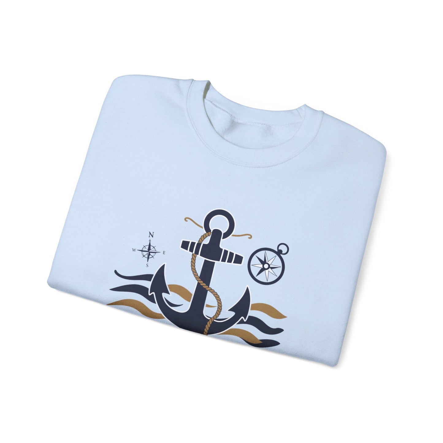 Anchored in Strength Unisex Crewneck Sweatshirt - Nautical Inspiration for Comfort and Style