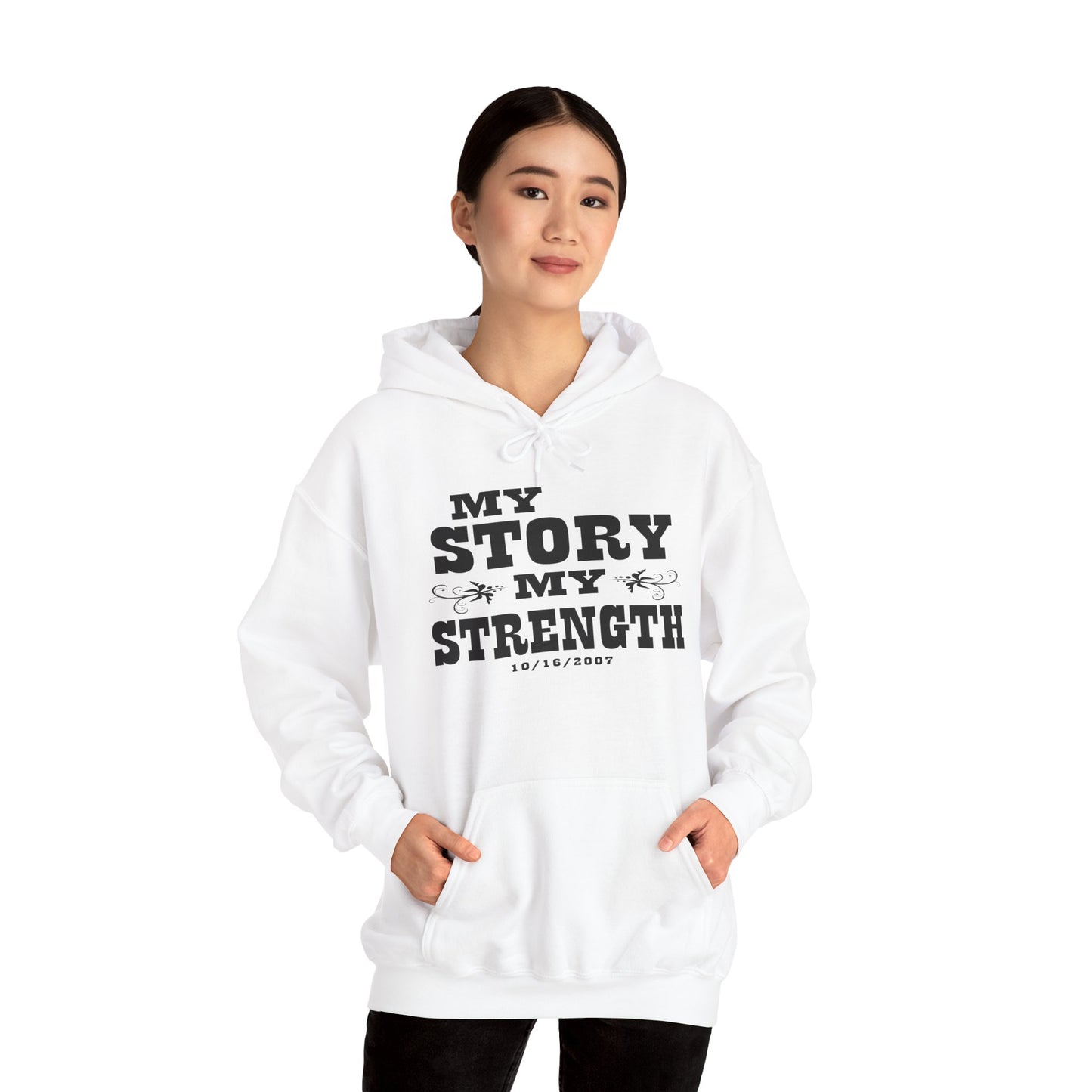 Personalized 'My Story, My Strength' Hoodie - Customizable Empowerment Apparel