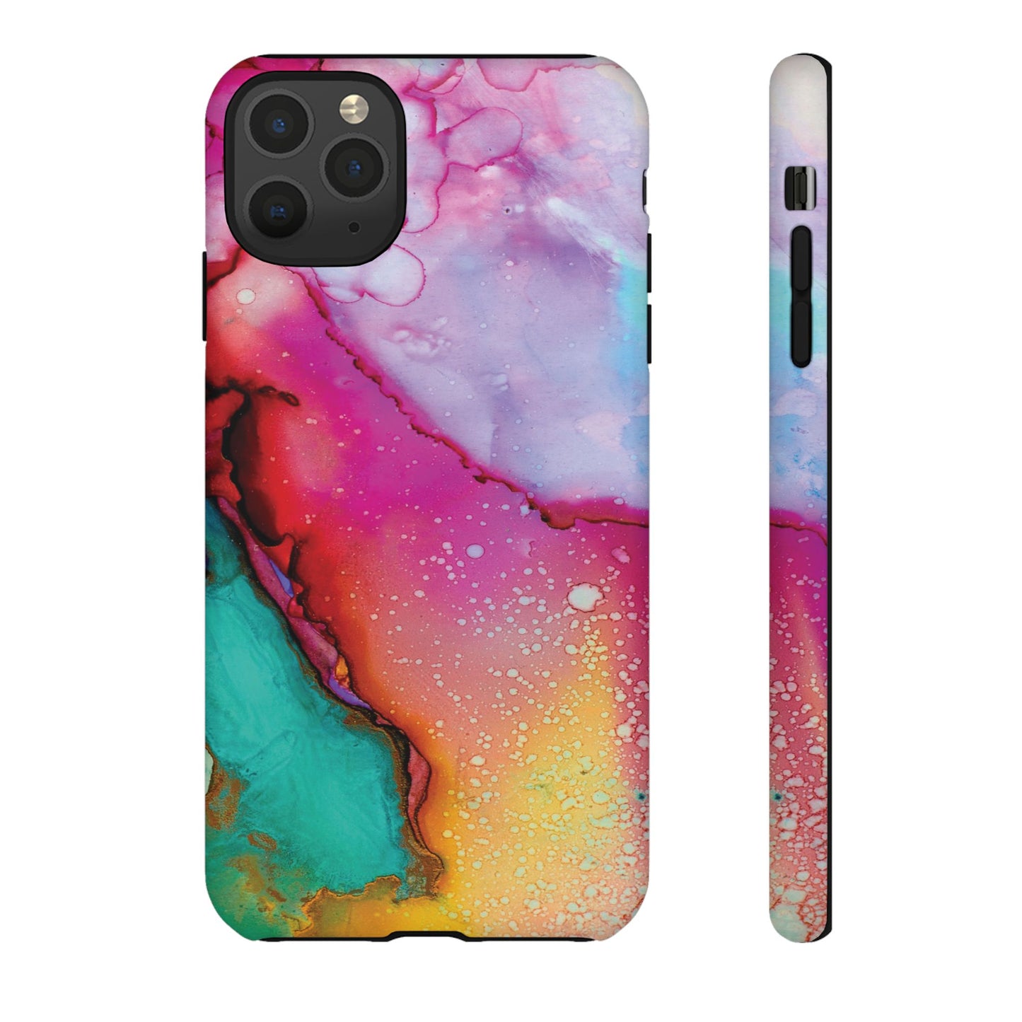 Red Green Abstract Watercolor Pattern Tough Cases