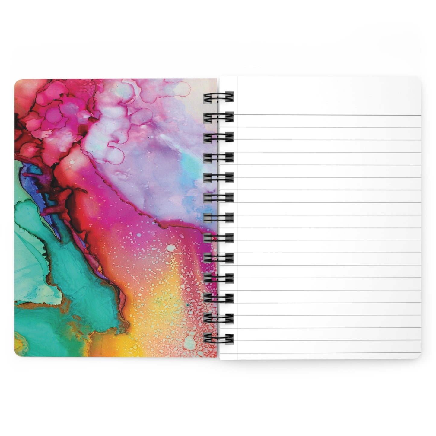 Personalized Spiral Bound Journal with Abstract Design