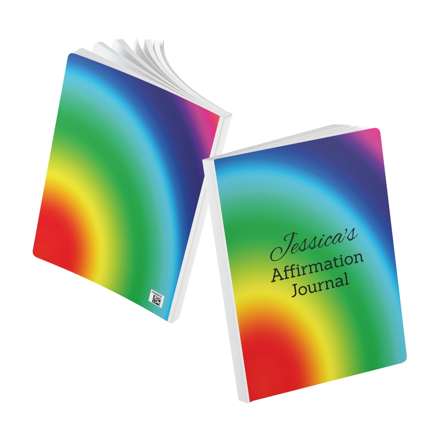 Customized Softcover Journal with Affirmations Inside