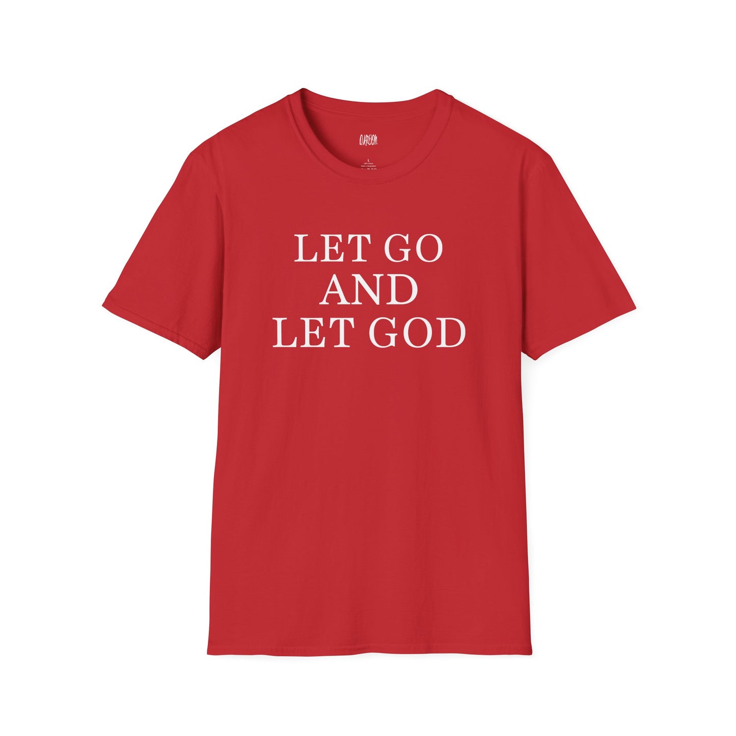 Let Go and Let God T-Shirt | Faith Based Tee | Christian Inspirational Shirt for Peace & Trust